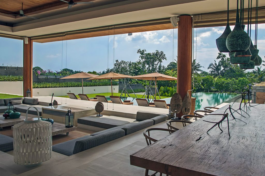 The Iman Villa Canggu Bali - Living Area with Views