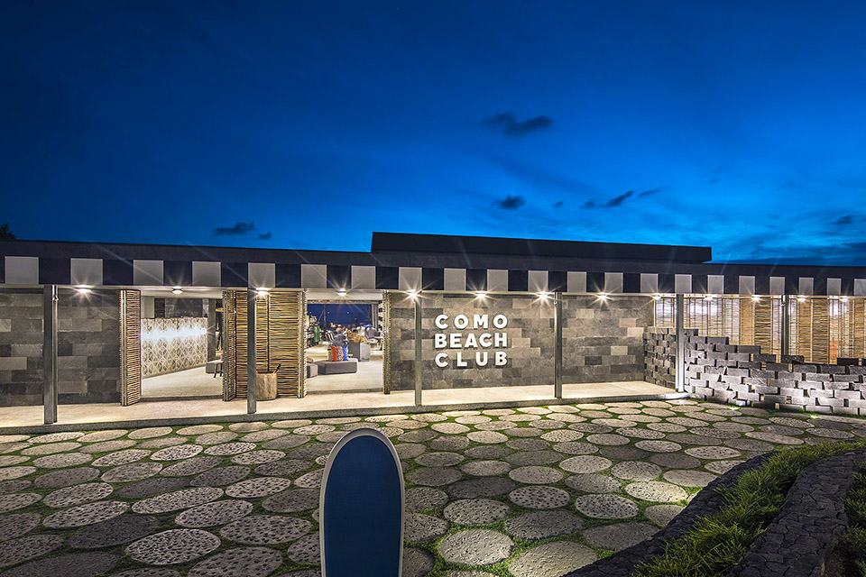 Como Beach Club Canggu Bali - Entrance at Night