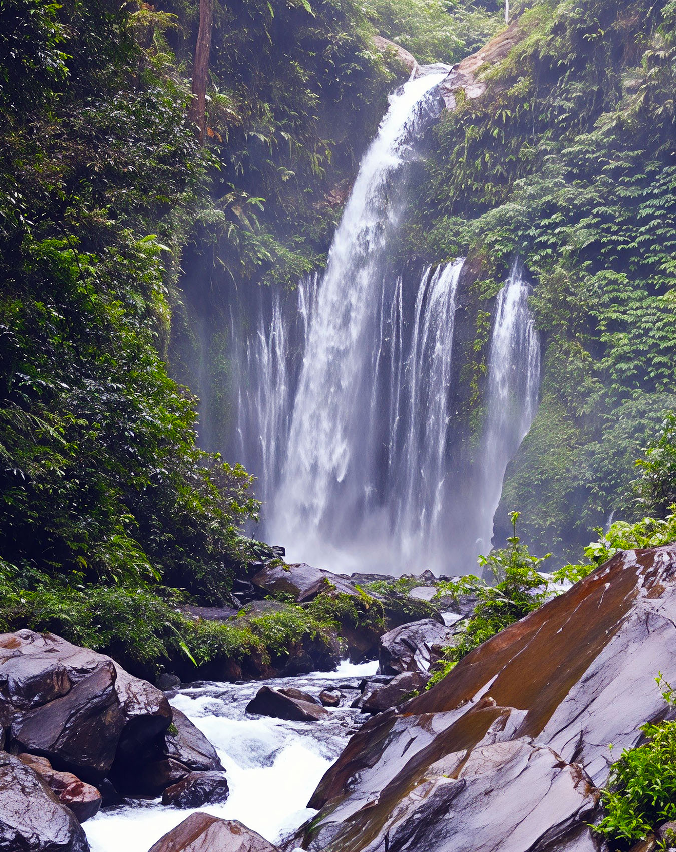 Explore Waterfalls when Having Luxury Lombok Villa Holidays